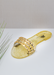 SHOES BY ALEXANDRIA BRANDAO light gold glitter jelly waterproof sandal and summer sandal 