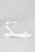 white strap jelly waterproof beach sandal by shoes by Alexandria Brandao