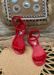 Aria Jelly Studded Sandals in Scarlet for kids!