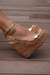 Amora Gold Wedges by ALEXANDRIA BRANDAO SHOES