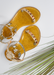 SHOES BY ALEXANDRIA BRANDAO ARIA KIDS DARK GOLD SANDALS