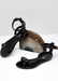 SHOES BY ALEXANDRIA BRANDAO ARIA KIDS BLACK SANDALS