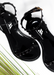 SHOES BY ALEXANDRIA BRANDAO ARIA KIDS BLACK SANDALS