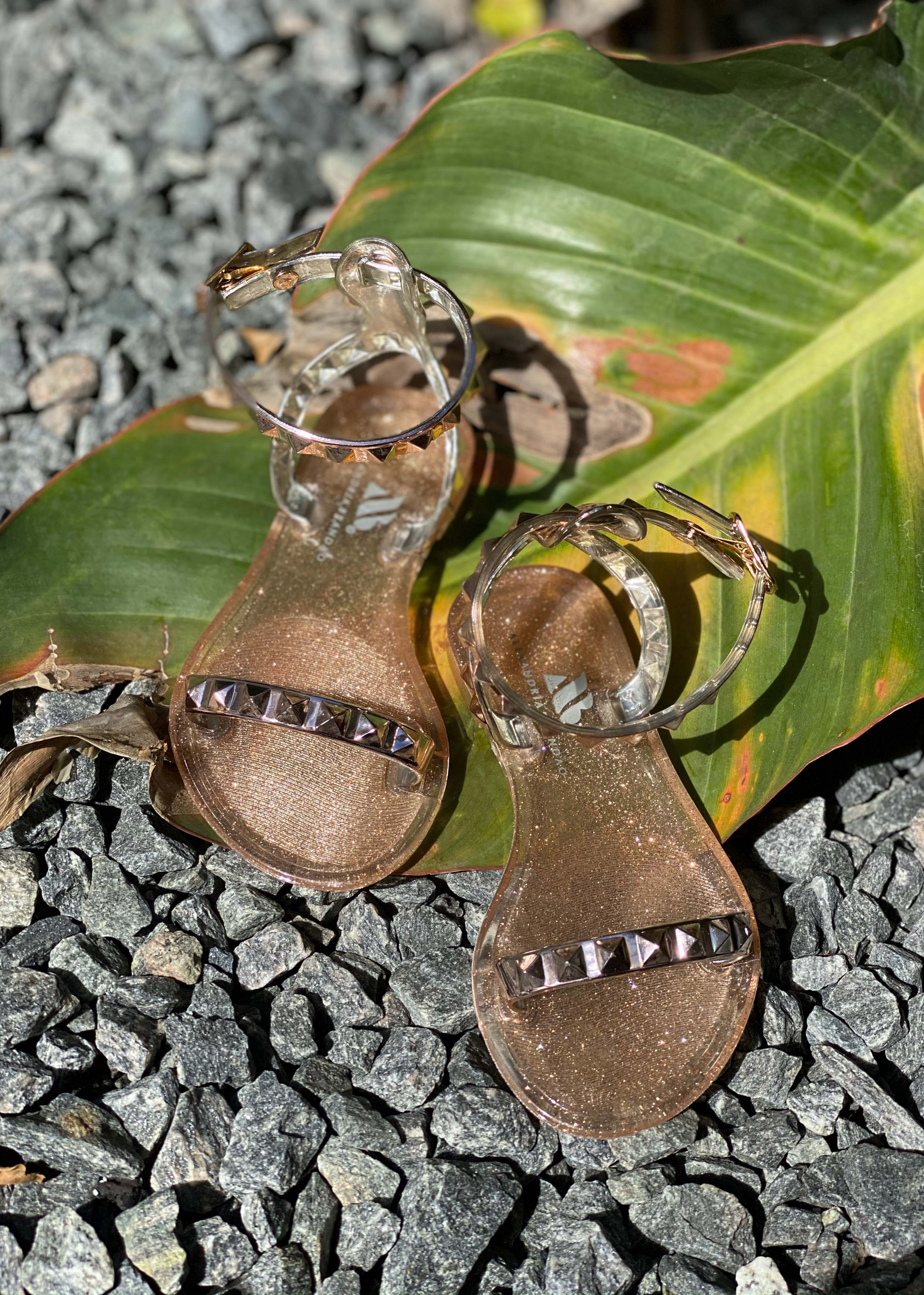 Rose gold shoes hot sale sandals