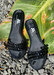 Women's black slides sandals that are waterproof and jelly flip flops for the beach or pool or everyday slides you can use anywhere.