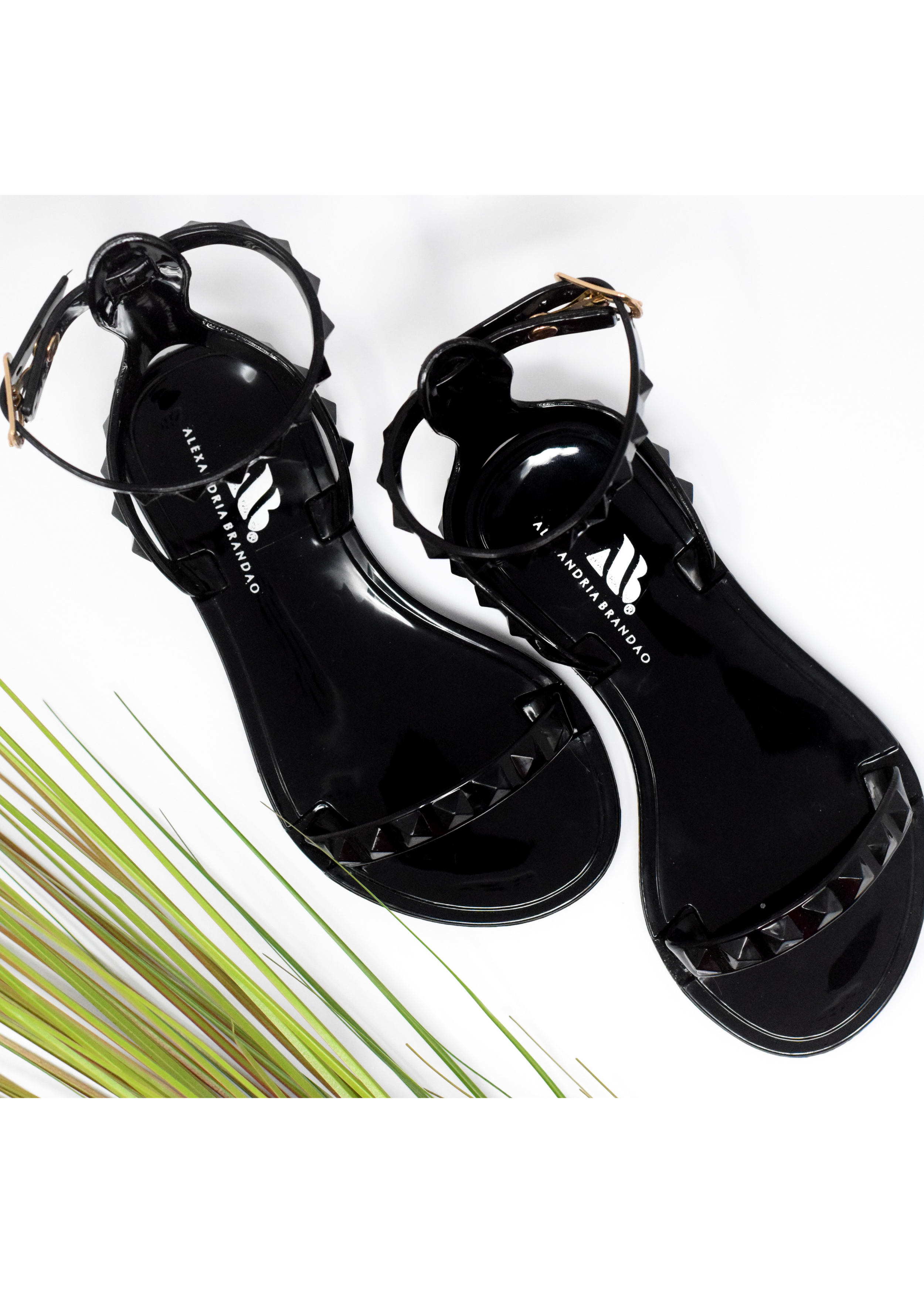 SHOES BY ALEXANDRIA BRANDAO ARIA KIDS BLACK SANDALS