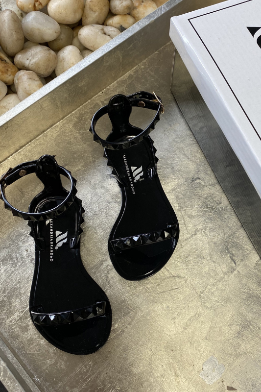 Aria Kid s Black Sandals