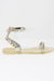 SHOES BY ALEXANDRIA BRANDAO MOMMY AND ME LIGHT GOLD JELLY SANDALS 