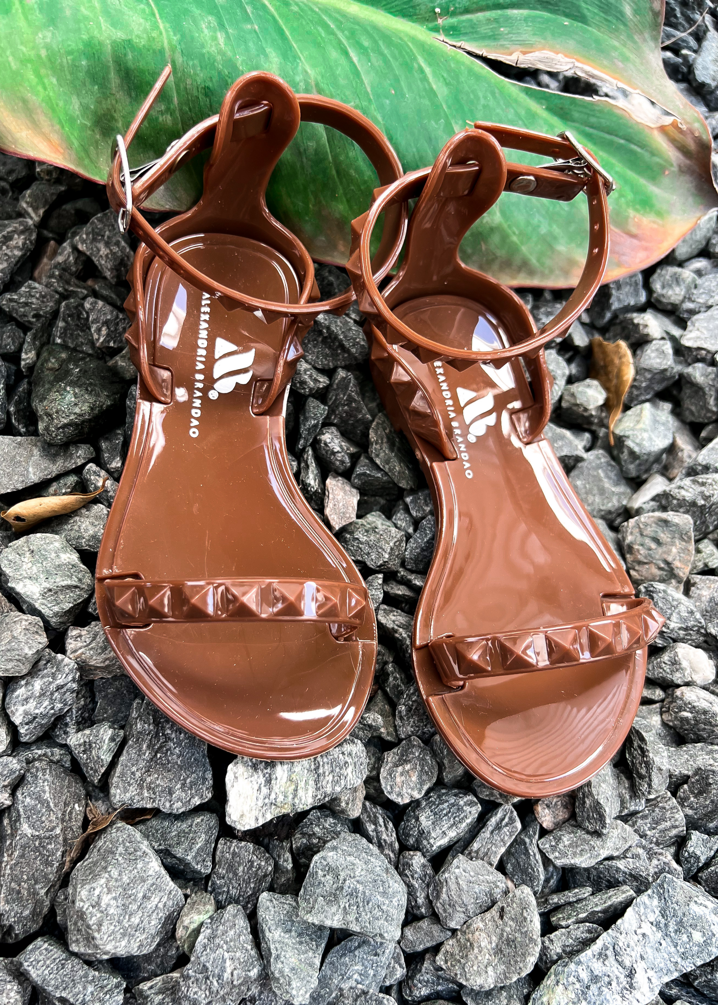 KIDS BROWN JELLY SANDALS