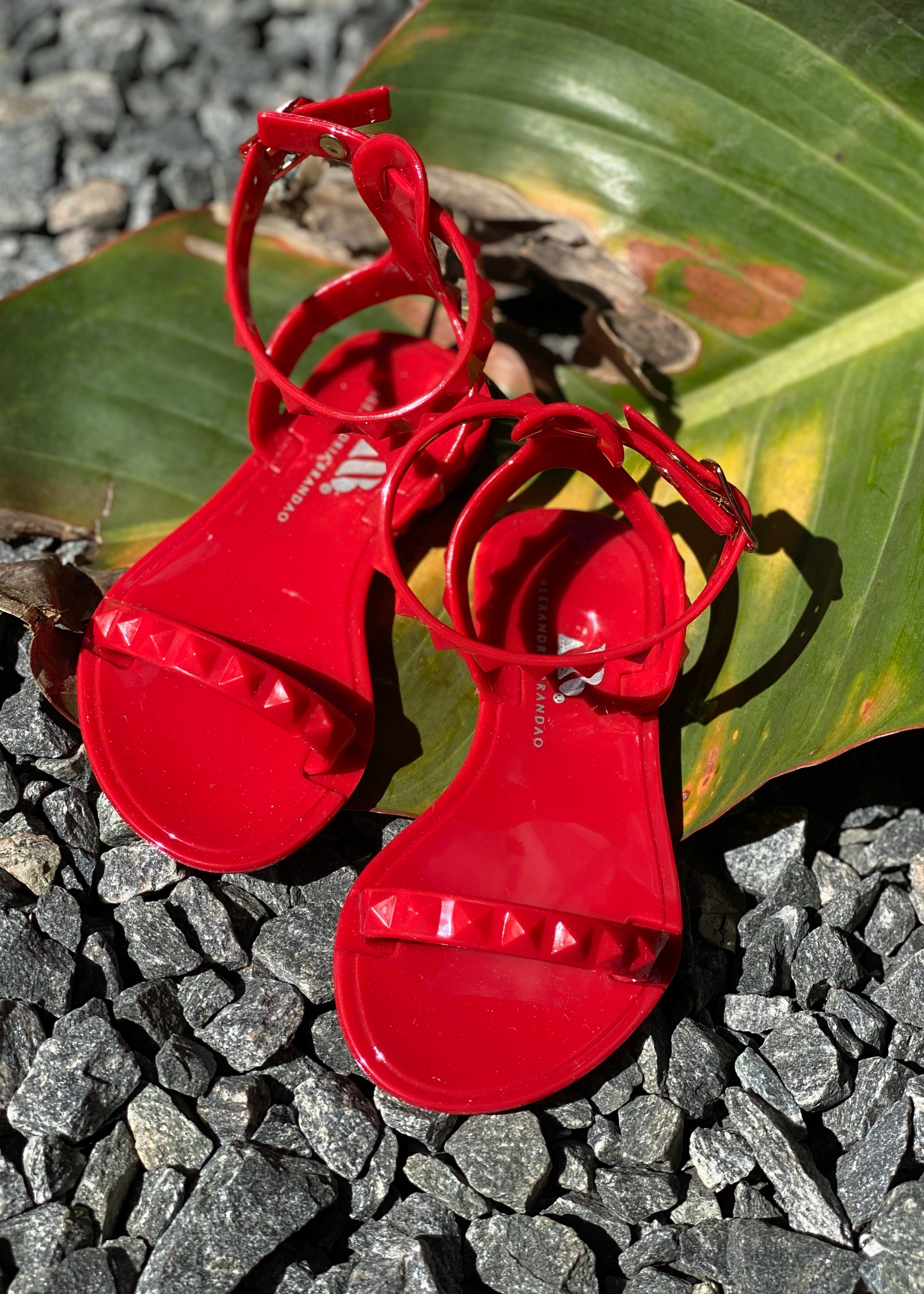 Aria Kid s Red Jelly Sandals US 8 Euro 24 25