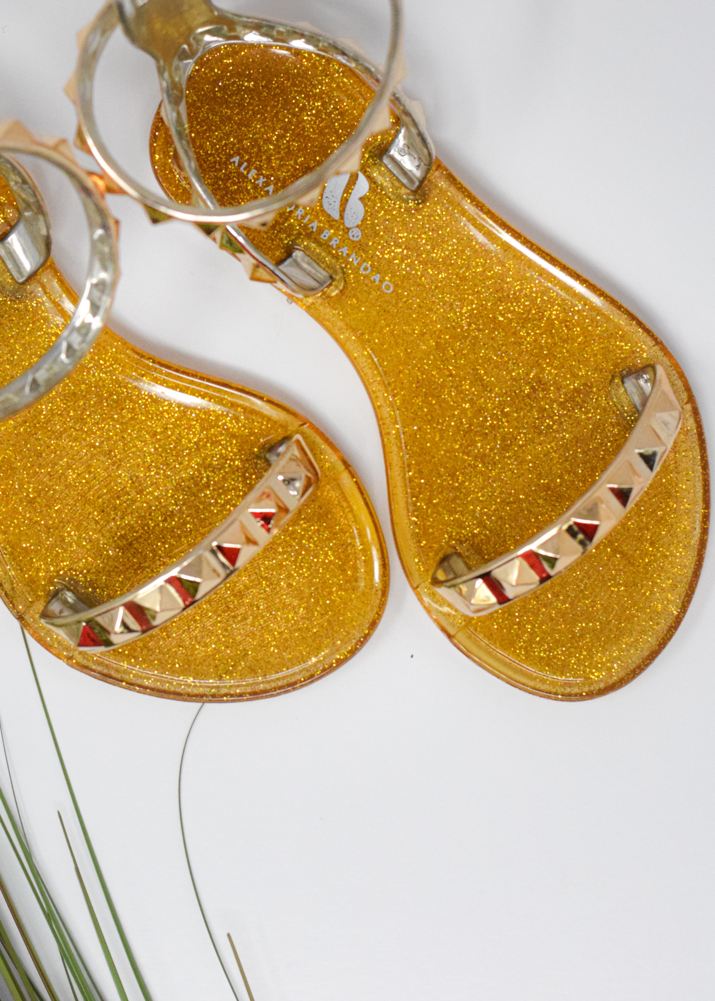 SHOES BY ALEXANDRIA BRANDAO ARIA KIDS DARK GOLD SANDALS