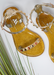 SHOES BY ALEXANDRIA BRANDAO ARIA KIDS DARK GOLD SANDALS