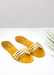 *NEW* Aria B Dark Gold Slide Sandals