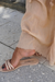 CLOSE UP OF SLIDE ON NUDE WOMEN SANDALS FOR SUMMER OUTFITS AND WATERPROOF SHOES FOR WOMEN BY SHOES BY Alexandria Brandao