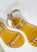 SHOES BY ALEXANDRIA BRANDAO ARIA KIDS DARK GOLD SANDALS