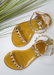 SHOES BY ALEXANDRIA BRANDAO ARIA KIDS DARK GOLD SANDALS
