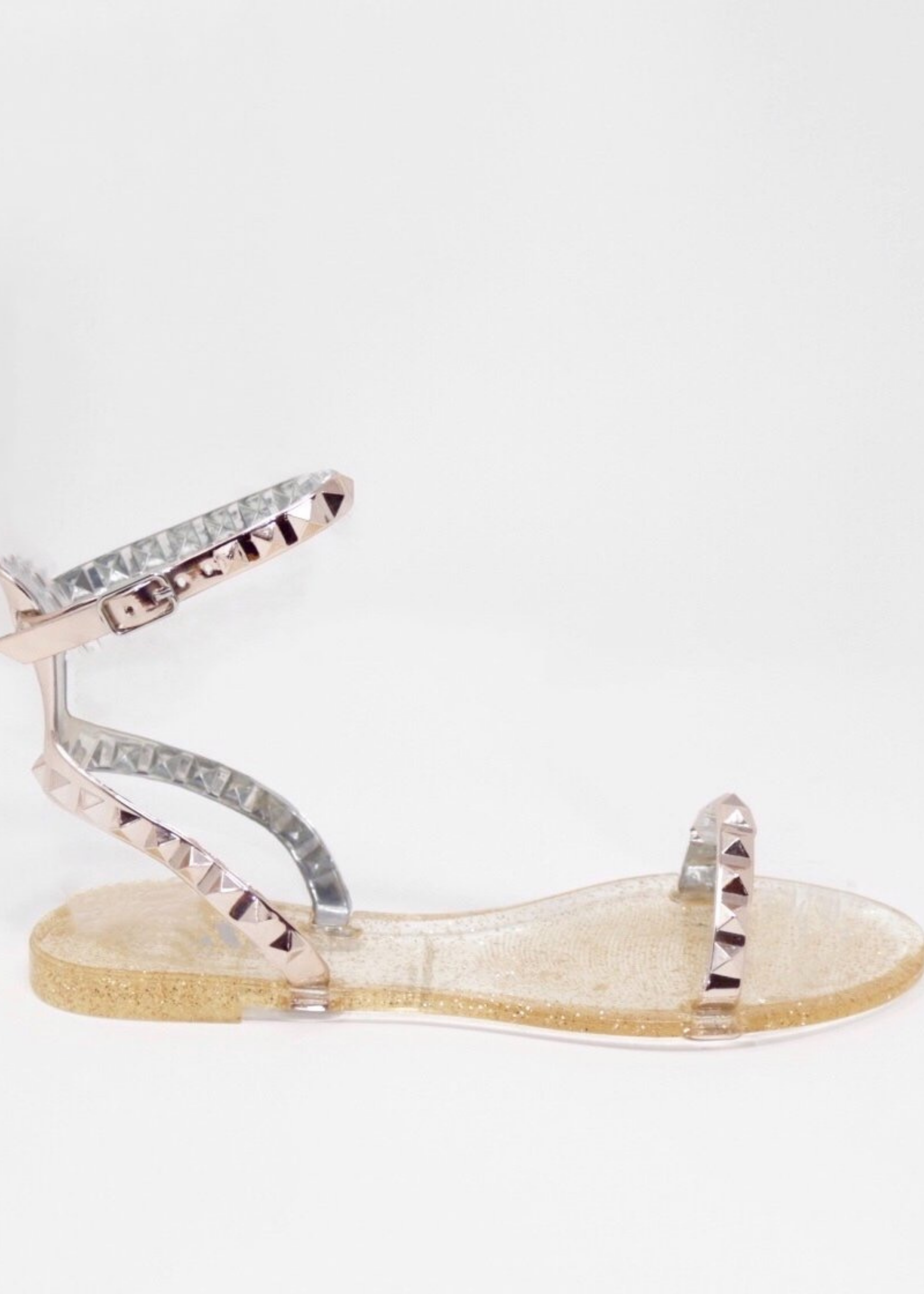 Aria Rose Gold Sandal Shoes by Alexandria Brandao
