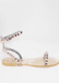 Aria Rose Gold jelly sandal. Side View