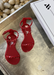 Aria  Studded water proof jelly Sandals in Scarlet for kids!