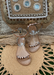 Aria Jelly Studded Sandals in Rose Gold for kids!