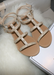 Ava sandals in Nude