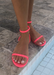 Women's neon pink waterproof jelly sandals for everyday sandals by the pool.