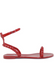 Aria scarlet jelly sandal side view